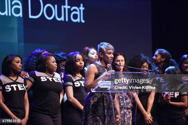 Paula Dofat and cast of "Step" at the 3rd Annual Bentonville Film Festival on May 6, 2017 in Bentonville, Arkansas.