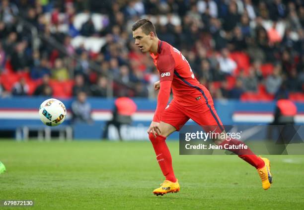 Giovani Lo Celso of PSG during the French Ligue 1 match between Paris Saint-Germain and SC Bastia at Parc des Princes stadium on May 6, 2017 in...