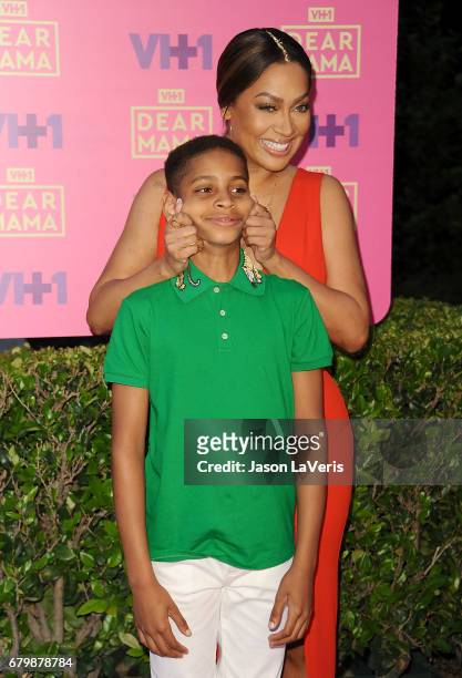 La La Anthony and son Kiyan Carmelo Anthony attends VH1's 2nd annual "Dear Mama: An Event to Honor Moms" on May 6, 2017 in Pasadena, California.