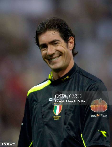 September 2005. Referee Mauro Bergonzi in action during the 3th Serie A round league match played between Parma and Empoli at -Ennio Tardini- stadium...