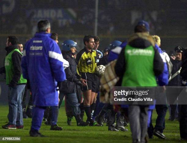 Paparesta referee after the SERIE A 21st Round League match between Brescia and Lazio, played at the Mario Rigamonti stadium, Brescia.