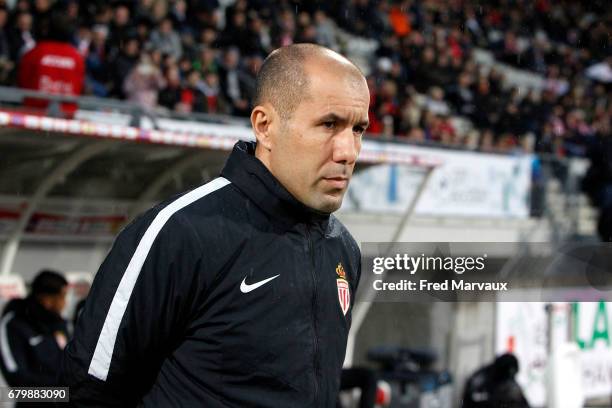 Leonardo Jardim coach of Monaco during the Ligue 1 match between As Nancy Lorraine and As Monaco at Stade Marcel Picot on May 6, 2017 in Nancy,...