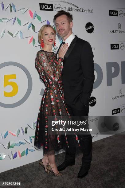 Jaime King and Kyle Newman attend the UCLA Mattel Children's Hospital's Kaleidoscope 5 at 3LABS on May 06, 2017 in Culver City, California.