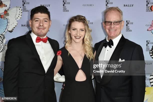 Eddie Perez, Keely Gallagher and Jamey Gallagher attend the 35th Annual Otis College Scholarship Benefit and Fashion Show at The Beverly Hilton Hotel...