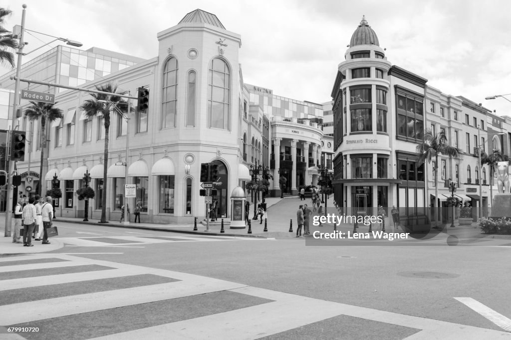 Shopping district in Beverly Hills