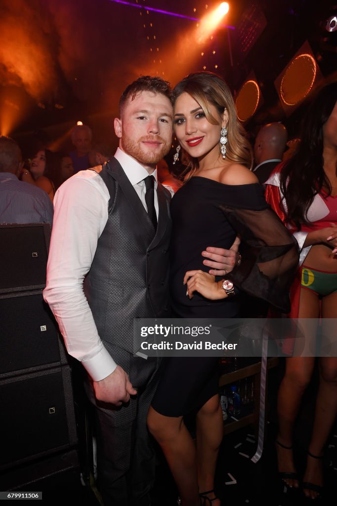 Canelo Alvarez Celebrates At JEWEL Nightclub Inside ARIA For Official After-Fight Party