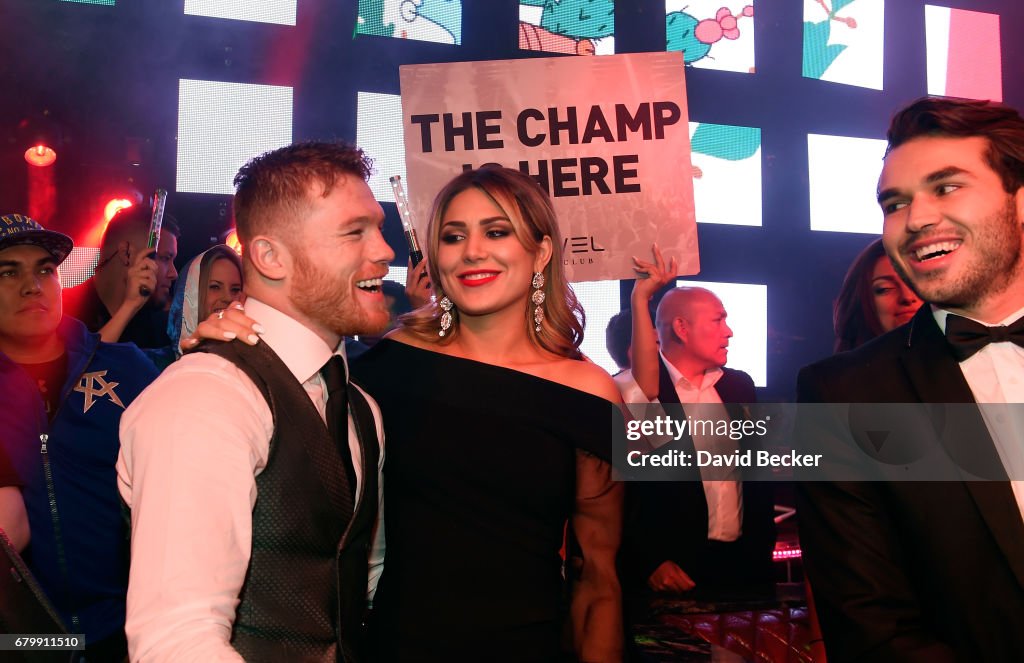 Canelo Alvarez Celebrates At JEWEL Nightclub Inside ARIA For Official After-Fight Party