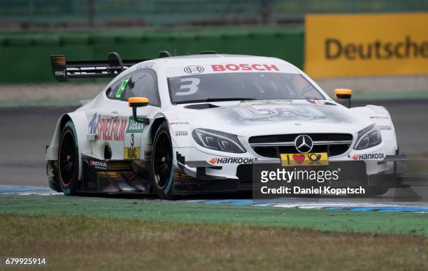 Paul Di Resta of Mercedes-AMG Motorsport SILBERPFEIL Energy in action during the qualifying for race 2 of the DTM German Touring Car Hockenheim at...