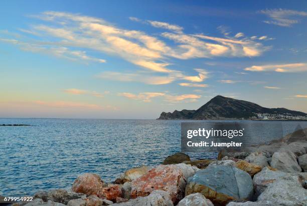 altea sunset - juampiter fotografías e imágenes de stock