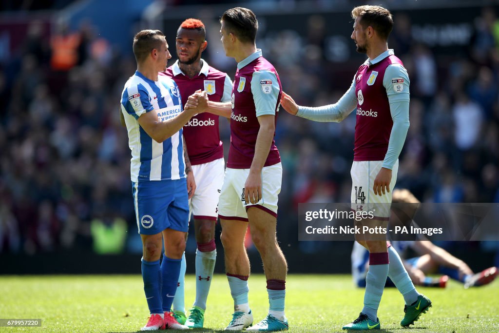 Aston Villa v Brighton and Hove Albion - Sky Bet Championship - Villa Park