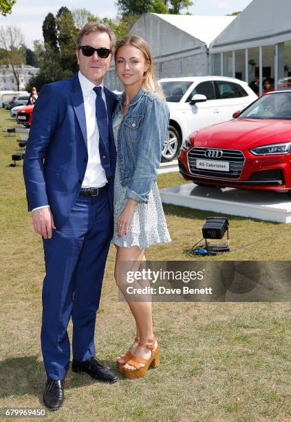 James Nesbitt and Peggy Nesbitt attend the Audi Polo Challenge at Coworth Park on May 7, 2017 in Ascot, United Kingdom.