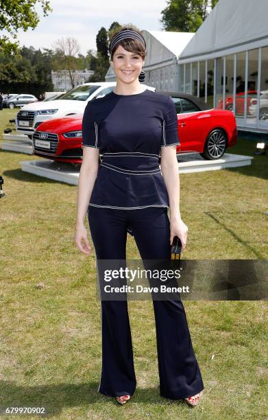 Gemma Arterton attends the Audi Polo Challenge at Coworth Park on May 7, 2017 in Ascot, United Kingdom.