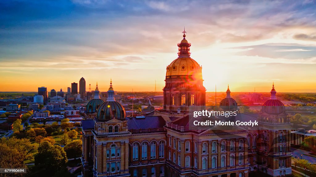 Iowa Capitol Sunset