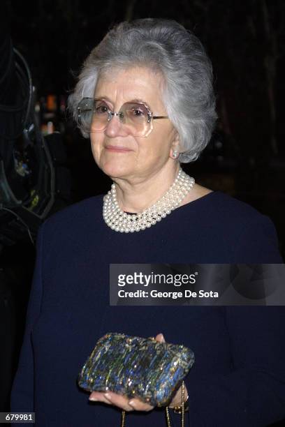 Judith Leiber attends the Fifth Annual ACE Awards November 6, 2001 in New York City.