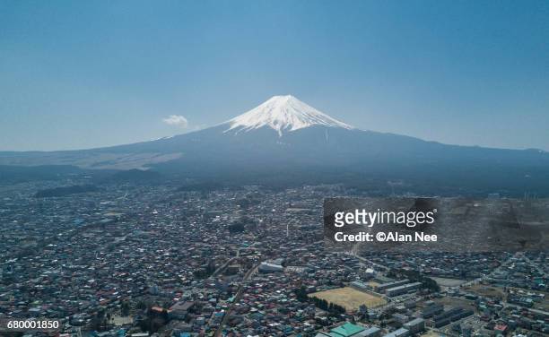 富士山 - ドローン撮影 個照片及圖片檔