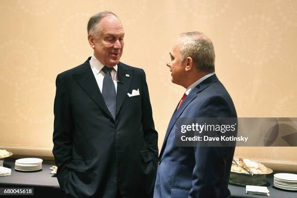 Mr. Ronald S. Lauder, President of the Jerusalem Post NY Annual Conference and President of the World Jewish Congress and Dr. Yuval Steinitz,...