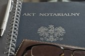 Drowing up notarial act. 