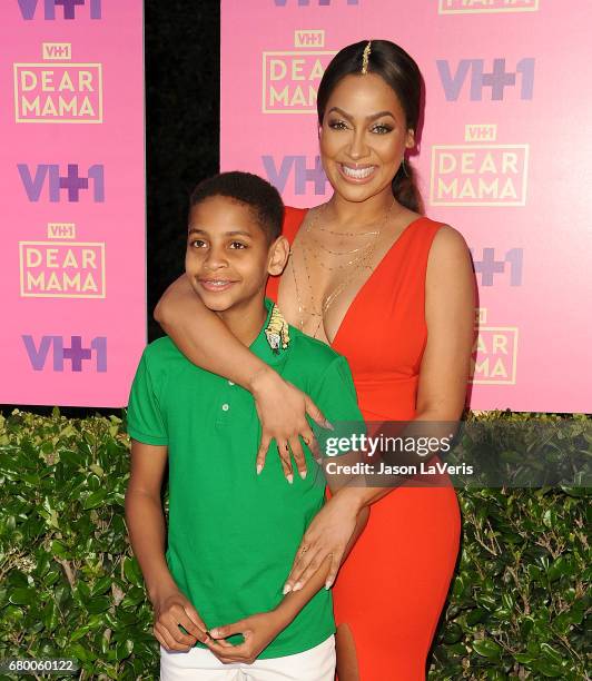 La La Anthony and son Kiyan Carmelo Anthony attends VH1's 2nd annual "Dear Mama: An Event to Honor Moms" on May 6, 2017 in Pasadena, California.