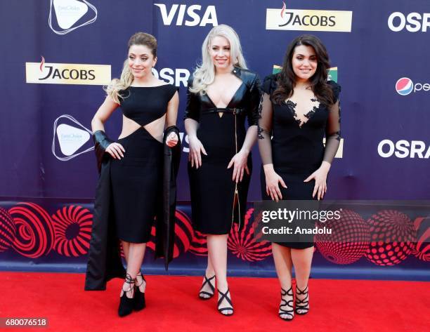 Netherlands representative for Eurovision 2017 OG3NE attends the Red Carpet of the Eurovision Song Contest at the Mariinksy Park in Kiev, Ukraine on...