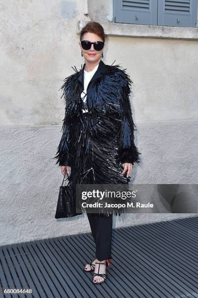 Susan Sarandon attends a 'Private view of 'TV 70: Francesco Vezzoli Guarda La Rai' at Fondazione Prada on May 7, 2017 in Milan, Italy.