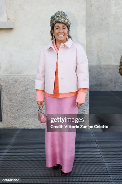 Nazanin Yashar attends a 'Private view of 'TV 70: Francesco Vezzoli Guarda La Rai' at Fondazione Prada on May 7, 2017 in Milan, Italy.