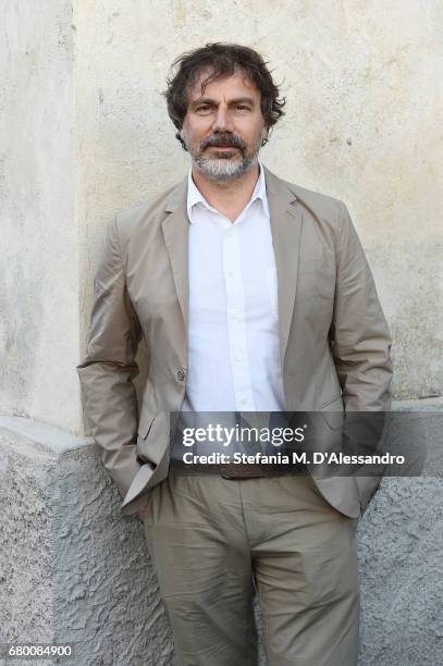 Mathias Augustyniak attends a 'Private view of 'TV 70: Francesco Vezzoli Guarda La Rai' at Fondazione Prada on May 7, 2017 in Milan, Italy.