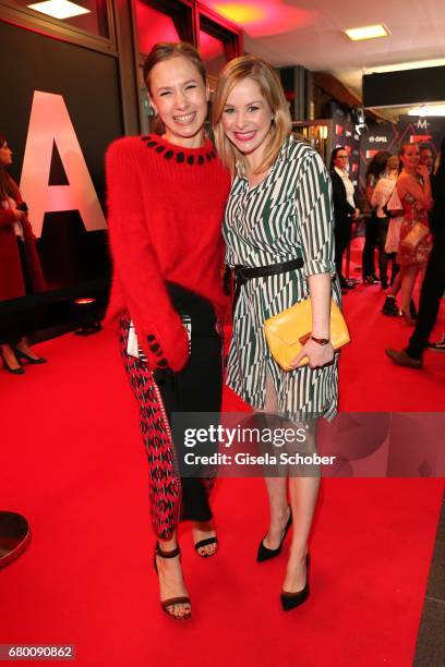 Alina Levshin and Jasmin Schwiers during the New Faces Award Film at Haus Ungarn on April 27, 2017 in Berlin, Germany.