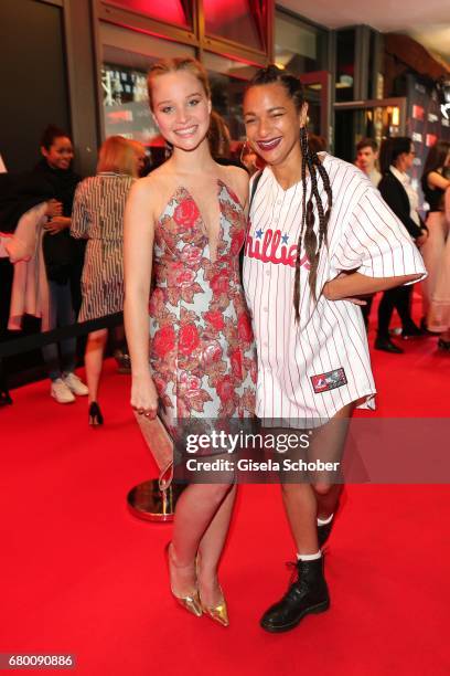 Dj Taneshia Abt and Sonja Gerhardt during the New Faces Award Film at Haus Ungarn on April 27, 2017 in Berlin, Germany.