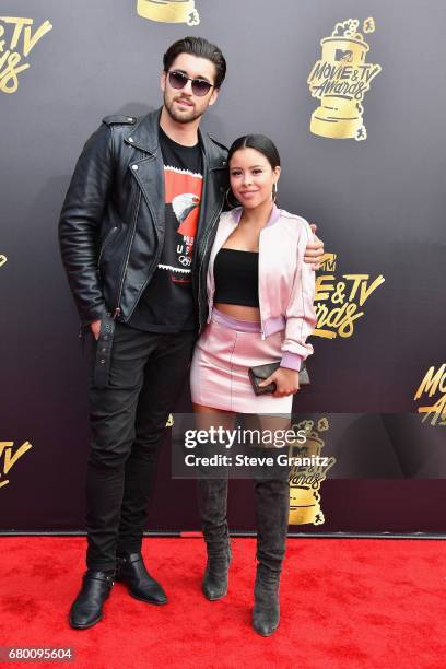 Actors Jeff Wittek and Cierra Ramirez attend the 2017 MTV Movie and TV Awards at The Shrine Auditorium on May 7, 2017 in Los Angeles, California.