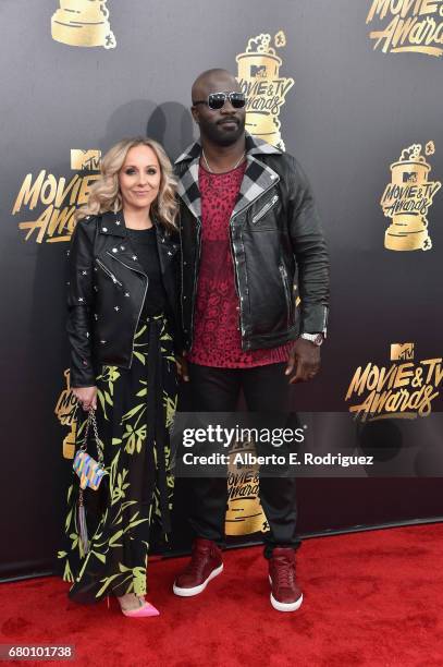 Iva Colter and Mike Colter attend the 2017 MTV Movie And TV Awards at The Shrine Auditorium on May 7, 2017 in Los Angeles, California.