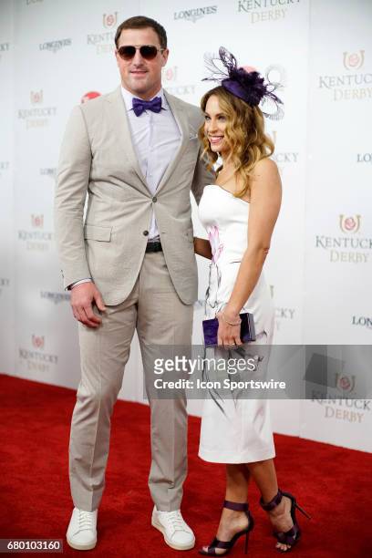 Jason Witten and Michelle Witten attend the 143rd Kentucky Derby at Churchill Downs on May 6, 2017 in Louisville, Kentucky.
