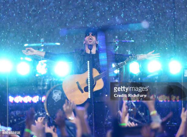 Singer Alex Gaskarth of All Time Low performs onstage during the 2017 MTV Movie And TV Awards Festival at The Shrine Auditorium on May 7, 2017 in Los...