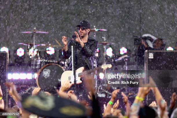 Singer Alex Gaskarth of All Time Low performs onstage during the 2017 MTV Movie And TV Awards Festival at The Shrine Auditorium on May 7, 2017 in Los...