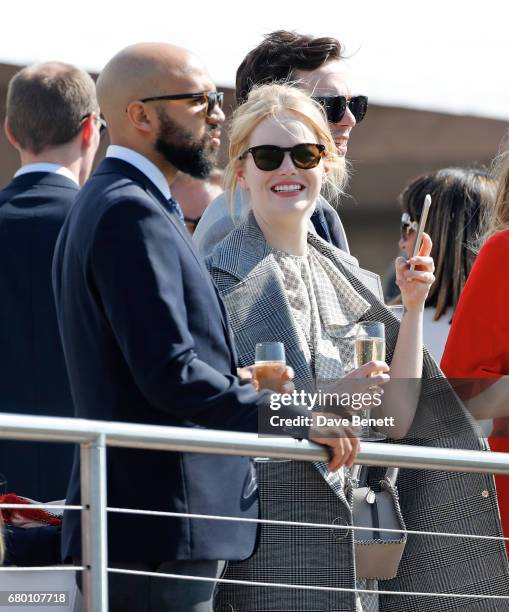 Emma Stone attends the Audi Polo Challenge at Coworth Park on May 7, 2017 in London, United Kingdom.