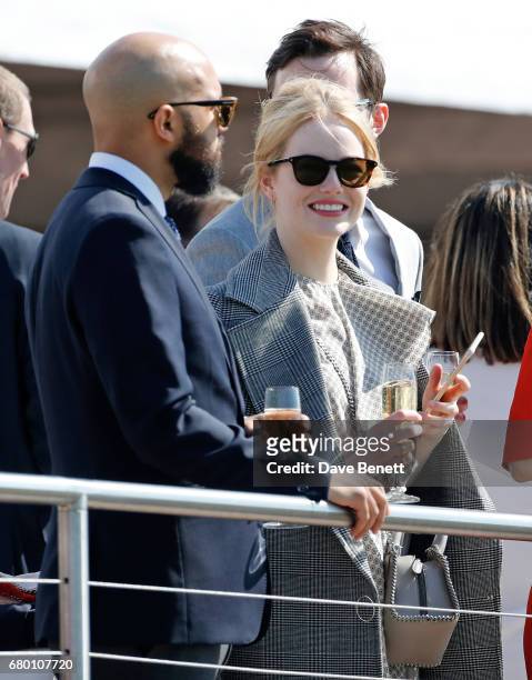 Emma Stone attends the Audi Polo Challenge at Coworth Park on May 7, 2017 in London, United Kingdom.