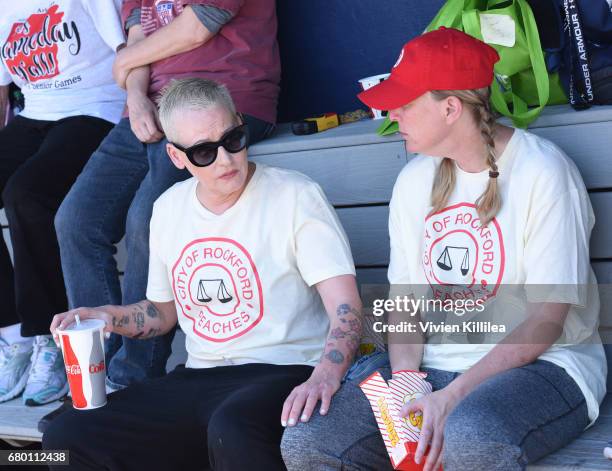 Lori Petty attends "A League of Their Own" 25th Anniversary Game at the 3rd Annual Bentonville Film Festival on May 7, 2017 in Bentonville, Arkansas.