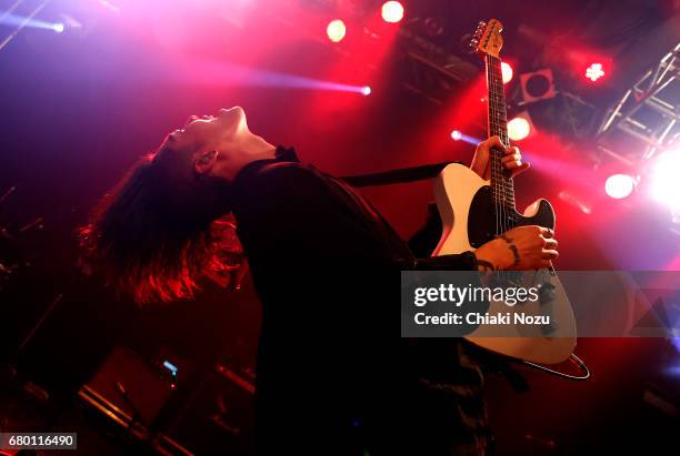 Miyavi performs at Islington Academy on May 7, 2017 in London, England.