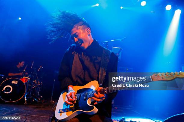 Miyavi performs at Islington Academy on May 7, 2017 in London, England.