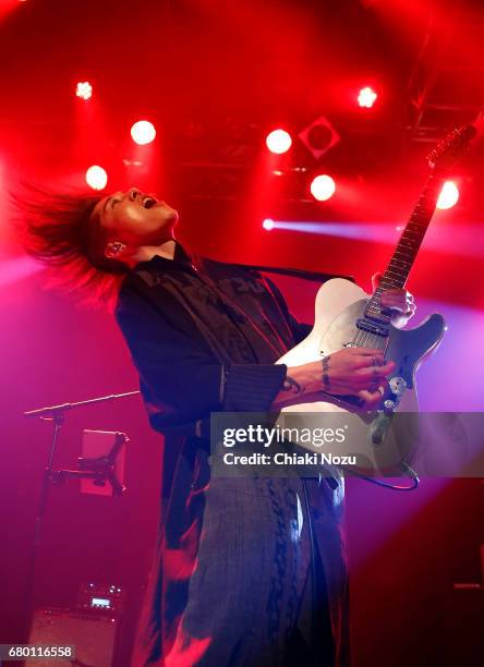 Miyavi performs at Islington Academy on May 7, 2017 in London, England.