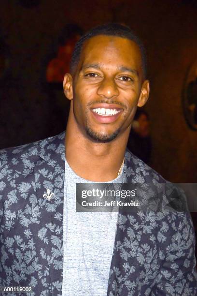 Football player Victor Cruz attends the 2017 MTV Movie And TV Awards at The Shrine Auditorium on May 7, 2017 in Los Angeles, California.