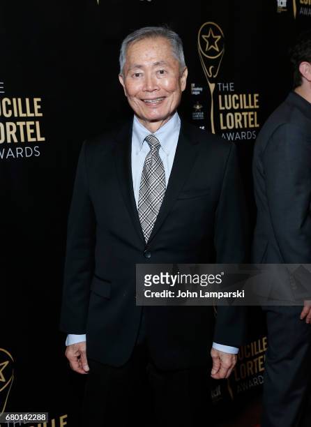George Takei attends 32nd Annual Lucille Lortle Awards at NYU Skirball Center on May 7, 2017 in New York City.