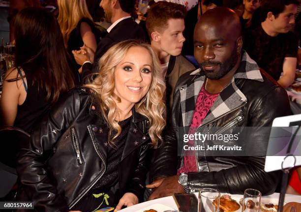 Iva Colter and actor Mike Colter attend the 2017 MTV Movie And TV Awards at The Shrine Auditorium on May 7, 2017 in Los Angeles, California.