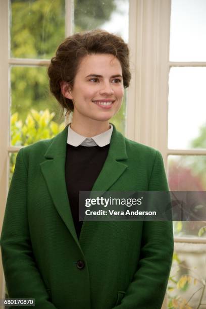 Hayley Atwell at the "Howards End" Set Visit at the DeVere Estate on May 3, 2017 in Surrey, England.