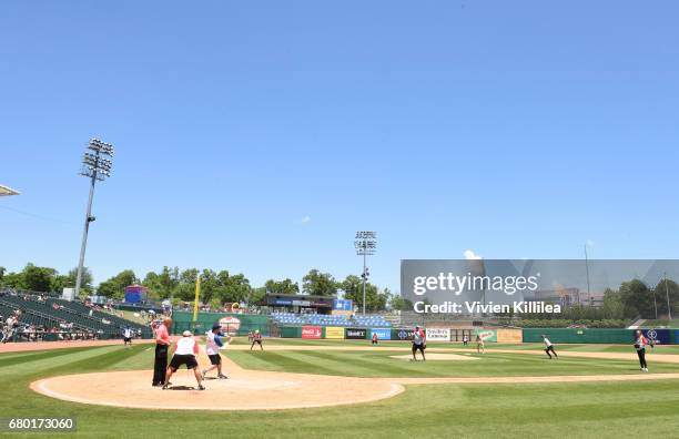 General view of atmosphere at "A League of Their Own" 25th Anniversary Game at the 3rd Annual Bentonville Film Festival on May 7, 2017 in...