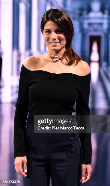 Valeria Solarino attends 'Che Tempo Che Fa' tv show at Rai Milan Studios on May 7, 2017 in Milan, Italy.