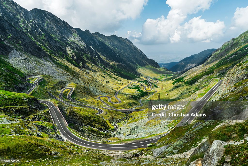 Endless Curvy Mountain Road