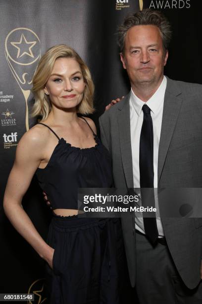 Jennifer Morrison and Matthew Perry attend 32nd Annual Lucille Lortel Awards at NYU Skirball Center on May 7, 2017 in New York City.