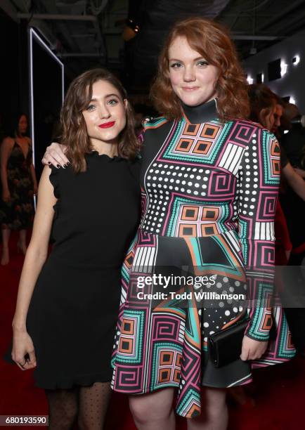 Natalie Dyer and Shannon Purser attend the Netflix FYSEE Kick-Off Event at Netflix FYSee Space on May 7, 2017 in Beverly Hills, California.