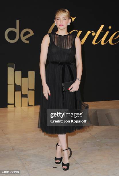 Actress Haley Bennett arrives at the Panthere De Cartier Party In LA at Milk Studios on May 5, 2017 in Los Angeles, California.