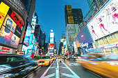 New York City Times Square Yellow Cab Traffic